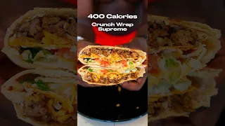 Low Calorie Taco Bell Crunch Wrap Supreme Recipe #lowcalorie #foodrecipe #diet