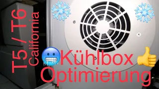 🔝 ➡️ Optimierung ❄️ Kühlbox-Lüfter ❄️ T5 / T6 / T6.1 VW California Update 🆒  Busbastler Lösung 🆕