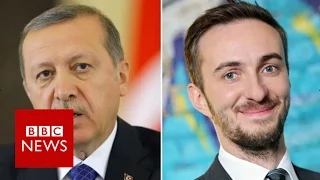 Merkel allows inquiry into comic's Erdogan insult - BBC News