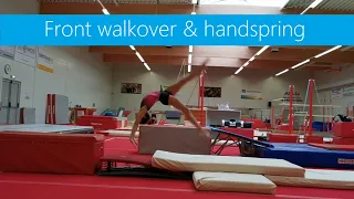 Front walkover & handspring | Drills & Skills