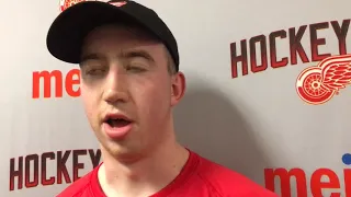 Red Wings prospect Jack Adams discusses progress