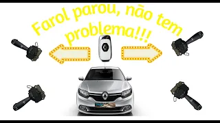 Farol baixo com defeito Chave de seta Renault Logan/Sandero