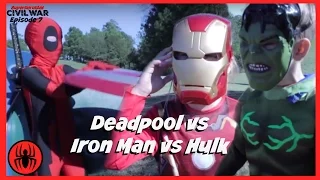 Little Heroes Kid Deadpool vs Iron Man vs Hulk In Real Life | Civil War Episode 7 | SuperHero Kids