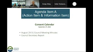 September 27, 2022 Energy Facility Siting Council Meeting