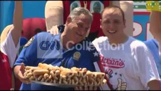 FILE: NATHAN'S HOT DOG EATING CONTEST TODAY!