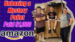 Unboxing An Amazon pallet of Brand New Mystery Items - Paid $1,000.00 Check out what we Got!
