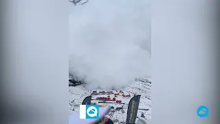 A terrifying avalanche has swept through Manaslu base camp, Nepal