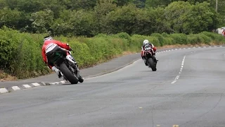 ISLE OF MAN TT RACES 2015 SENIOR RACE JOHN MCGUINNESS MBE & THE NORTON