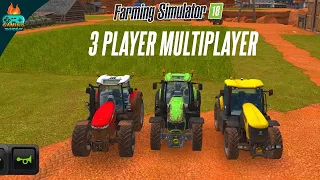 Mein ,Qamar ,Mehboob or Farming Simulator 18 mein 1000 bales. Fs 18 3 player multiplayer gameplay