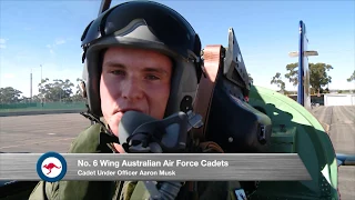 Australian Air Force Cadets ultimate ride in an RAAF PC-9