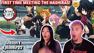 First Time Meeting the Hashiras! 😱 | Demon Slayer Reaction S1 Ep 22