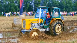 Tractors mud racing madness!