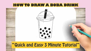 How to Draw A Boba Drink