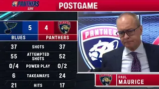 POSTGAME REACTION: Florida Panthers vs. St. Louis Blues, 11/26/22.