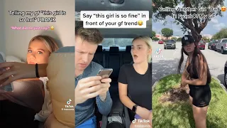 Calling Another Girl Hot In Front Of Girlfriend Prank TikTok Compilation