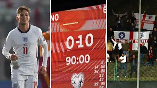 Goals and fan reaction after San Marino 0-10 England