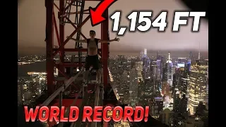 Insane 250M NYC Crane Climb | ZACH