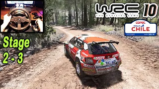 WRC 10 Rally Chile Stage 2 - 3 | Skoda Fabia Rally2 | P33 | Thrustmaster