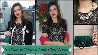 3 Ways to Wear a Little Black Dress for the Holidays