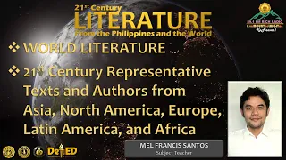 World Literature Texts & Authors - Asia, North America, Europe, Latin America & Africa