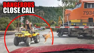 ATV VS TRAIN CLOSE CALL  | EPIC, ANGRY, KIND & AWESOME MOTORCYCLE MOMENTS | Ep.18