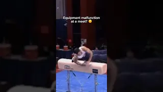 Equipment malfunction is scary 😬 #gymnastics #olympics #calisthenics #equipment #malfunction #sport