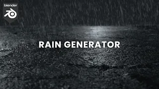 Free Rain Generator for Blender