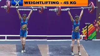 Weightlifting Women's 45 Kg Final | Khelo India University Games 2020