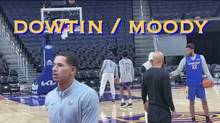 📺 First look at Jeff Dowtin; also Moody workout/threes at Warriors morning shootaround b4 Clippers
