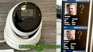 12mp ip camera GREEN VISION determines gender, age of a person, counts people and cars