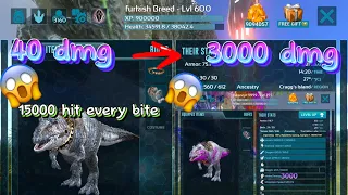 Ark Mobile | How To Make 3000 Damage Giga | Bug Stat Tame