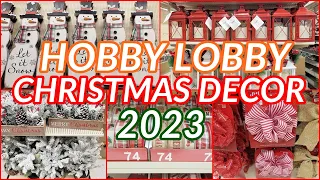 HOBBY LOBBY CHRISTMAS DECOR 2023 SNEAK PEEK SHOP WITH ME