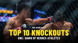 Top 10 Knockouts From ONE: DAWN OF HEROES Athletes | ONE Highlights