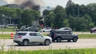 Jet crashes during Thunder over Michigan air show in Belleville, Michigan