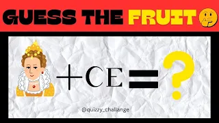 Can You Guess The fruit by emojis? | Quizzy Challange | Emoji Quiz