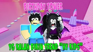 BALAPAN TOWER YG KALAH BIKIN TREND "HY KIDS" | ROBLOX TOWER