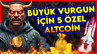 BÜYÜK VURGUN! 100X VE 1000X POTANSİYELLİ ALTCOİN SEPETİ MİLYONER VE ZENGİN EDEBİLİR!