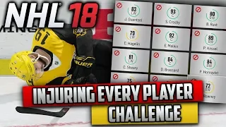 Is It Possible To Injure Every Single Player on the Opposing Team? (NHL 18 Challenge)