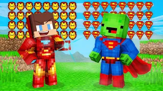 How JJ and Mikey Became Iron Man and Superman in Minecraft? - Maizen