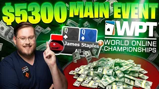 HUGE STACK $5300 BUY IN WPT MAIN EVENT | PokerStaples Stream Highlights