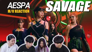 ENG) [Ready Reaction] aespa 에스파 'Savage'  M/V REACTIONㅣPREMIUM DANCE STUDIO