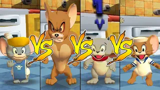 Tom and Jerry in War of the Whiskers Jerry Vs Nibbles Vs Tyke Vs Monster Jerry (Master Difficulty)