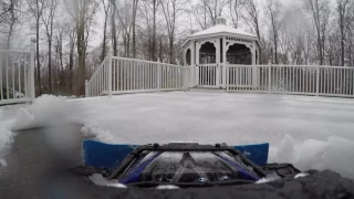 traxxas summit plowing snow