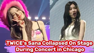 TWICE's Sana COllapsed On Stage During "Ready To Be" Concert in Chicago