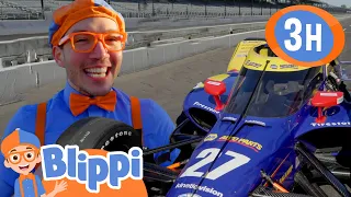 Blippi Races The Indy 500 (Vroom Vroom) | Blippi | Educational Videos For Kids | Moonbug Kids