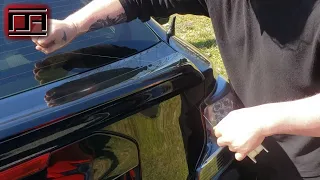 Removing 3M Taped Duckbill Spoiler with Fishing Test Line, Not Dental Floss (Scion tC2 / tC2.5)