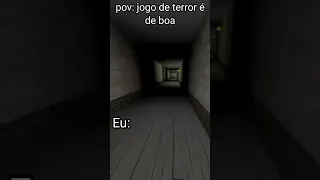 pov: jogo de terror é de boa!...😨😂 #shorts #roblox #zueira #video