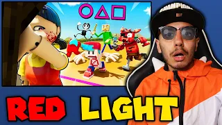 SQUID GAME vs. Friday Night Funkin', Among Us, FNAF, Baldi, and Bendy! | Reaction!