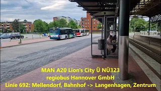 Sound | MAN A20 Lion's City Ü NÜ323 | regiobus Hannover GmbH | H-RH 496