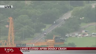 1 killed in crash that closed Cesar Chavez St. west of Lamar bridge